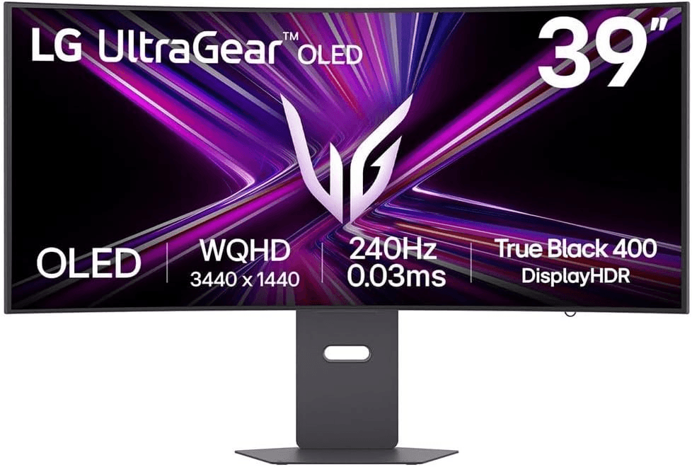 LG Ultragear 39GX900A-B.AEU 39 Inch Gaming Monitor - OLED Panel QHD (3440 x 1440), 0.03ms 240Hz, DisplayHDR400 True Black, DCI-P3 98.5% (CIE1976), FreeSync Premium Pro, G-Sync Compatible