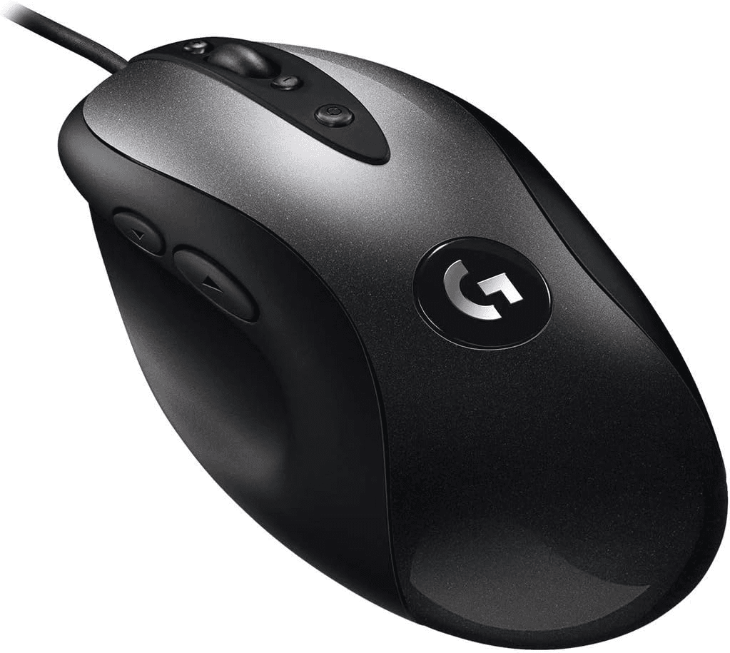 Logitech G MX518 Gaming Mouse Hero 25K Sensor, 25,600 DPI, ARM-Processor, 8 Programmable Buttons - Black/Grey
