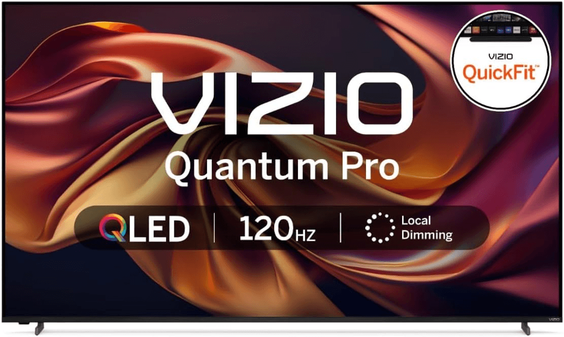 VIZIO 65-inch Quantum Pro 4K QLED 120Hz Smart TV with 1,000 nits Brightness, Dolby Vision, Local Dimming, 240FPS @ 1080p PC Gaming, WiFi 6E, Apple AirPlay, Google Cast Built-in